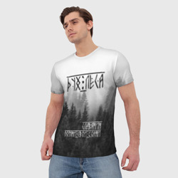 Мужская футболка 3D Дух леса помни свои корни - фото 2