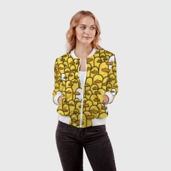 Женский бомбер 3D Утки - фото 2