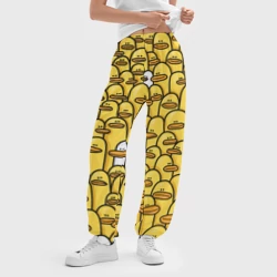 Женские джоггеры оверсайз 3D Утки - фото 2