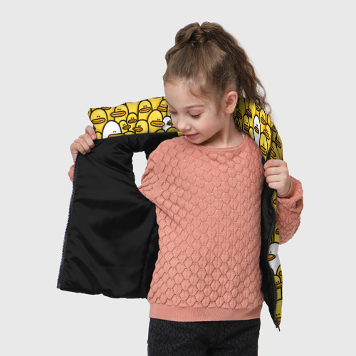Детский жилет утепленный 3D Утки, цвет черный - фото 5