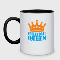 Кружка двухцветная Королева Волейбола