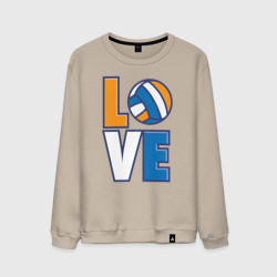 Мужской свитшот хлопок Love Volleyball