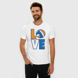 Мужская футболка хлопок Slim Love Volleyball - фото 2