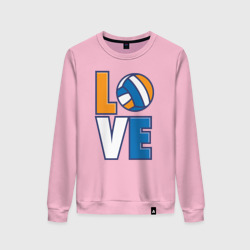 Женский свитшот хлопок Love Volleyball