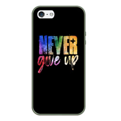 Чехол для iPhone 5/5S матовый Никогда не сдавайся never give Up