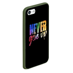 Чехол для iPhone 5/5S матовый Никогда не сдавайся never give Up - фото 2