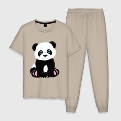 Мужская пижама хлопок Милая панда