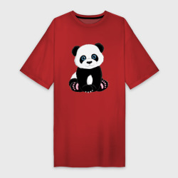 Платье-футболка хлопок Милая панда