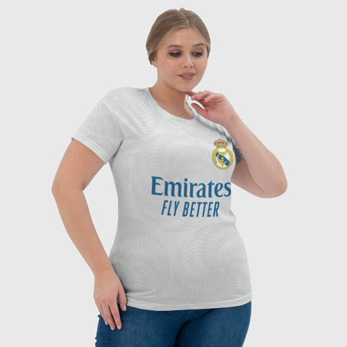 Женская футболка 3D с принтом Модрич Реал Мадрид Форма 21/22, фото #4