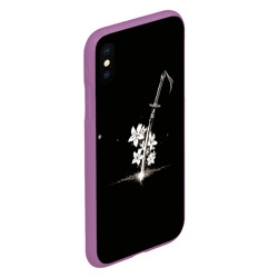 Чехол для iPhone XS Max матовый Nier - Sword and Flowers - фото 2