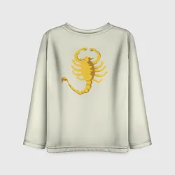 Детский лонгслив 3D Drive - Скорпион - Ryan Gosling white scorpion jacket