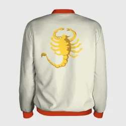 Мужской бомбер 3D Drive - Скорпион - Ryan Gosling white scorpion jacket