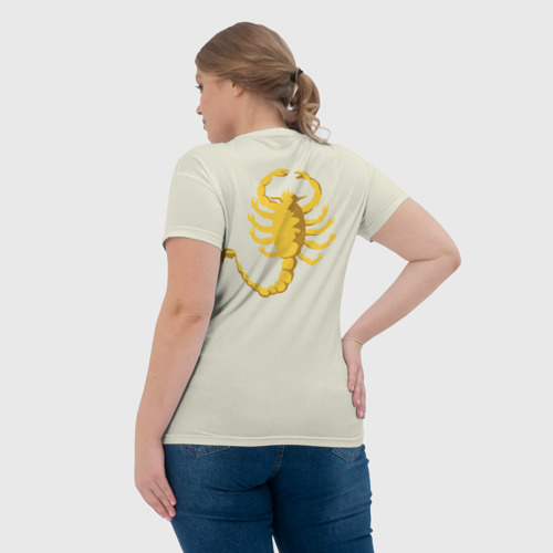 Женская футболка 3D Drive - Скорпион - Ryan Gosling white scorpion jacket, цвет 3D печать - фото 7