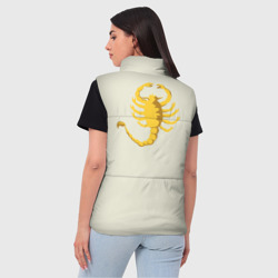 Женский жилет утепленный 3D Drive - Скорпион - Ryan Gosling white scorpion jacket - фото 2