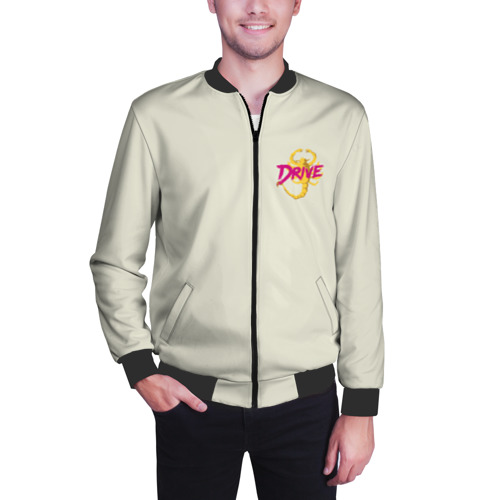 Мужской бомбер 3D Drive - Скорпион - Ryan Gosling white scorpion jacket, цвет черный - фото 3