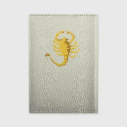Обложка для автодокументов Drive - Скорпион - Ryan Gosling white scorpion jacket