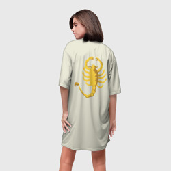 Платье-футболка 3D Drive - Скорпион - Ryan Gosling white scorpion jacket - фото 2