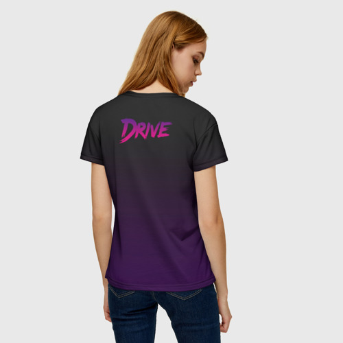 Женская футболка 3D Drive - Retrowave, цвет 3D печать - фото 4
