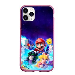 Чехол для iPhone 11 Pro Max матовый Mario + Rabbids