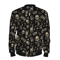 Мужской бомбер 3D Scull pattern rock