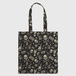 Шоппер 3D Scull pattern rock