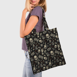 Шоппер 3D Scull pattern rock - фото 2