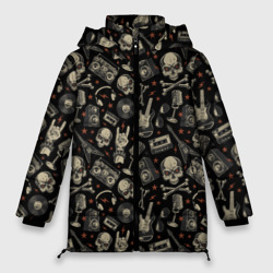 Женская зимняя куртка Oversize Scull pattern rock