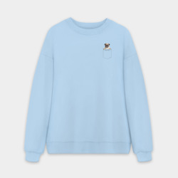 Мужской свитшот oversize без начеса хлопок PocketPuppy#1
