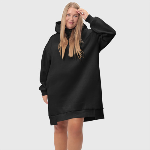 Платье-худи хлопок PocketPuppy#1, цвет черный - фото 6