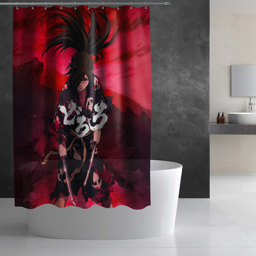 Штора 3D для ванной Dororo Poster Дороро Постер - фото 2