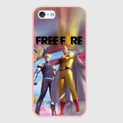 Чехол для iPhone 5/5S матовый Free Fire Сайтама