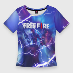 Женская футболка 3D Slim Freefire королевская битва