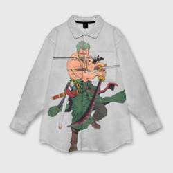 Женская рубашка oversize 3D Арт Ророноа Зоро, One Piece