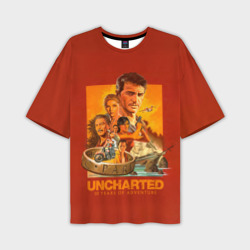 Мужская футболка oversize 3D 10 years Uncharted