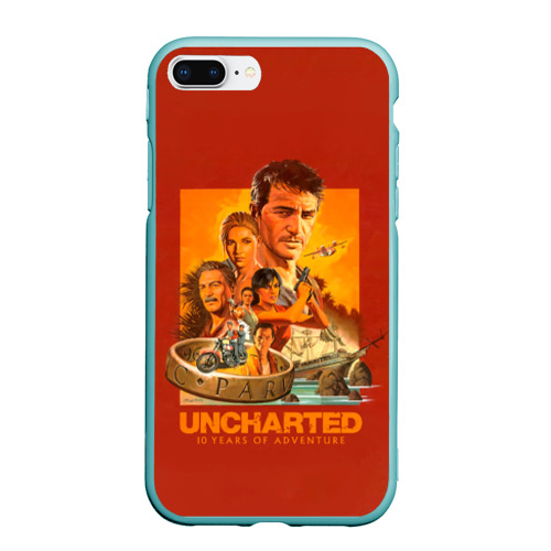 Чехол для iPhone 7Plus/8 Plus матовый 10 years Uncharted, цвет мятный