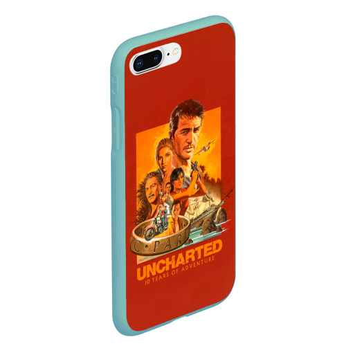 Чехол для iPhone 7Plus/8 Plus матовый 10 years Uncharted, цвет мятный - фото 3