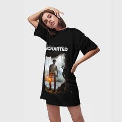 Платье-футболка 3D Нейтан Дрейк Том Холланд - фото 2