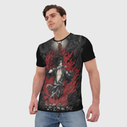 Мужская футболка 3D Хяккимару в огне Дороро - фото 2