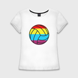 Женская футболка хлопок Slim Color Ball