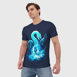 Мужская футболка 3D Kraken is here - фото 2