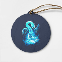 Деревянная игрушка круг Kraken is here