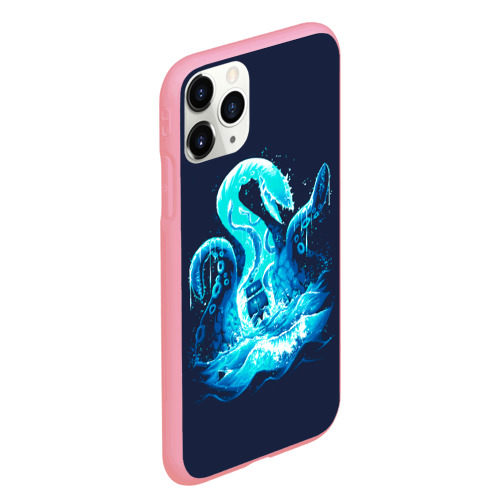 Чехол для iPhone 11 Pro Max матовый Kraken is here, цвет баблгам - фото 3