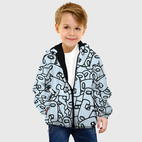 Детская куртка 3D Among us mem, цвет черный - фото 3