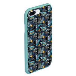 Чехол для iPhone 7Plus/8 Plus матовый Snowboard extreme pattern - фото 2