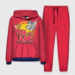 Tom and Jerry Logo – Мужской костюм с толстовкой 3D с принтом купить со скидкой в -20%