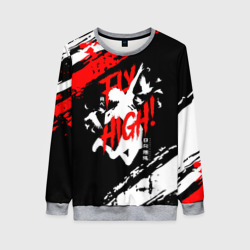 Женский свитшот 3D Fly high! Haikyu!!