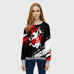 Женский свитшот 3D Fly high! Haikyu!! - фото 2