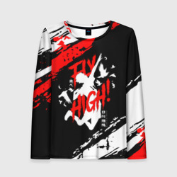 Женский лонгслив 3D Fly high! Haikyu!!