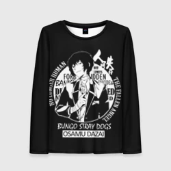 Женский лонгслив 3D Осаму Дазай Бродячие псы