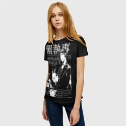 Женская футболка 3D Темный Дворецкий Себастьян Мик - фото 2
